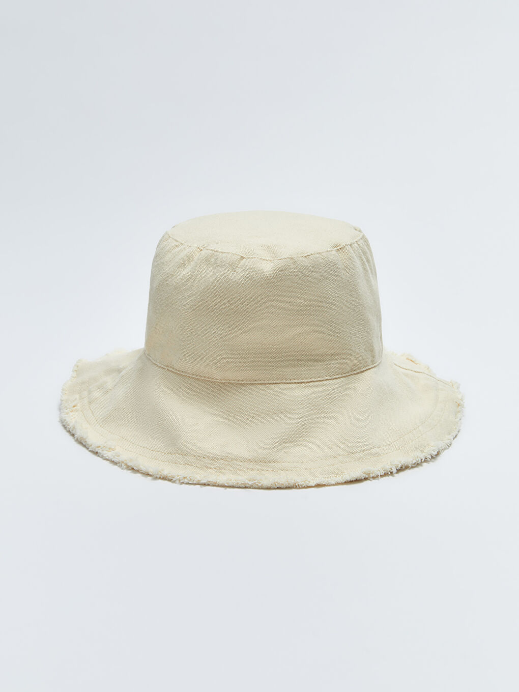 Gri Kadın Düz Bucket Şapka-4