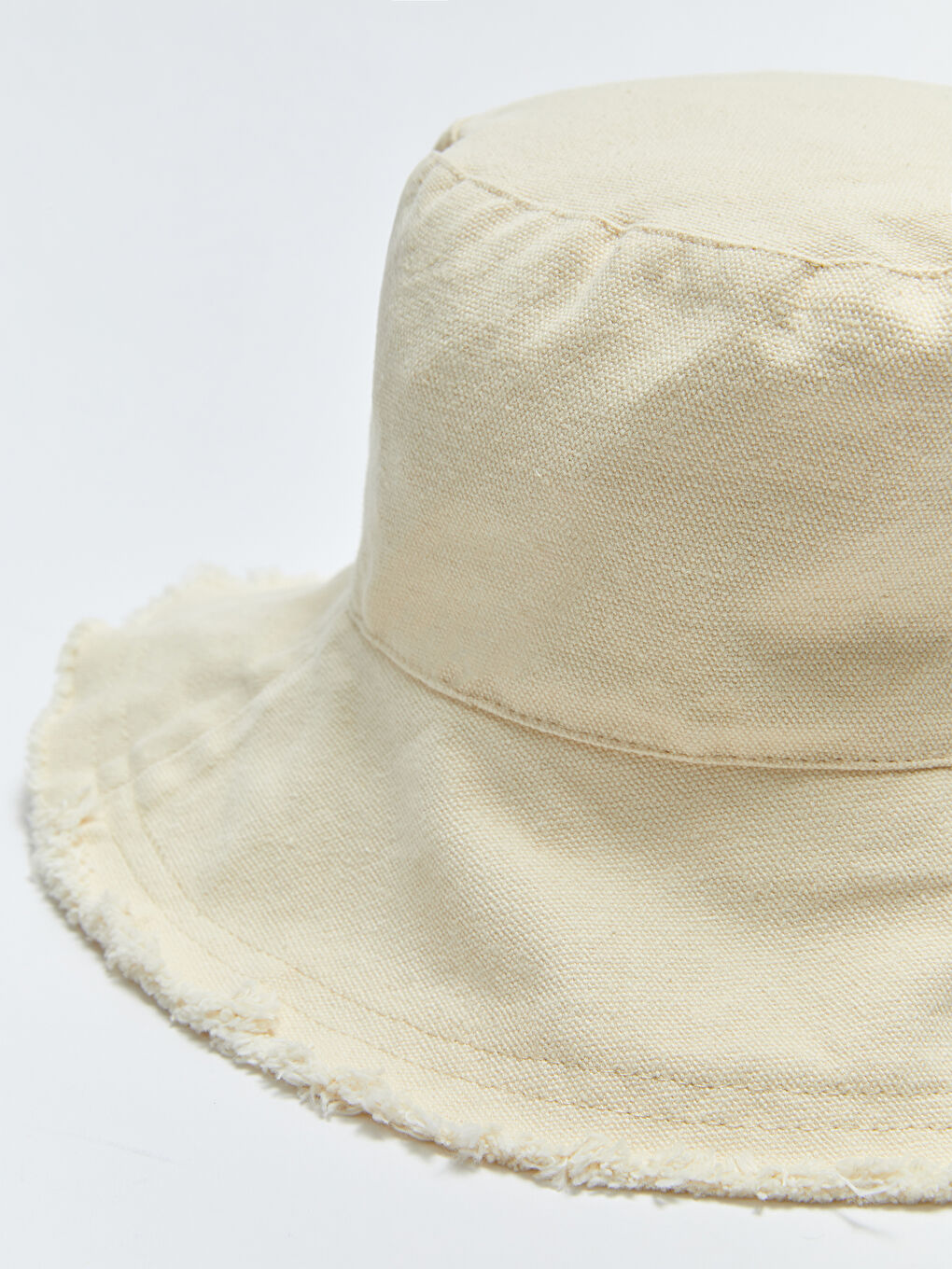 Gri Kadın Düz Bucket Şapka-5