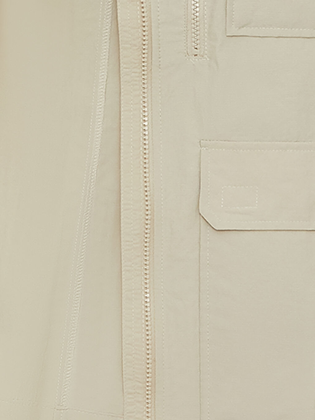 Gri Standart Kalıp Dik Yaka Erkek Avcı Yeleği-7