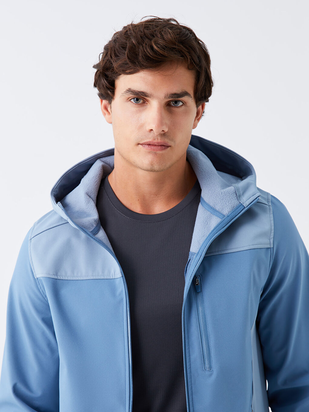 ерлерге арналған стандартты пішім капюшонды пальто-2