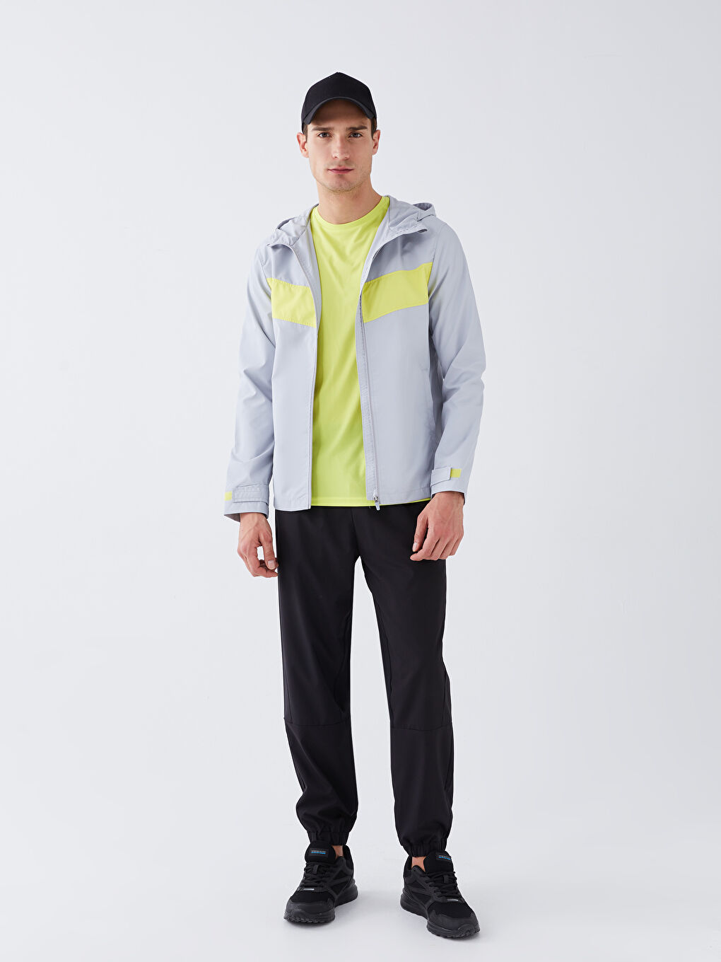 Ерлерге арналған стандартты пішім капюшонды жаңбырға арналған күрте-2