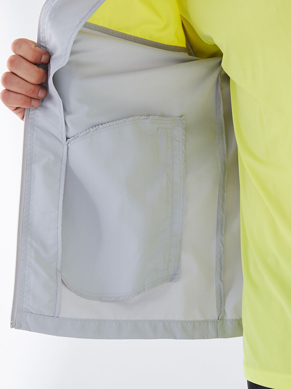 Ерлерге арналған стандартты пішім капюшонды жаңбырға арналған күрте-4