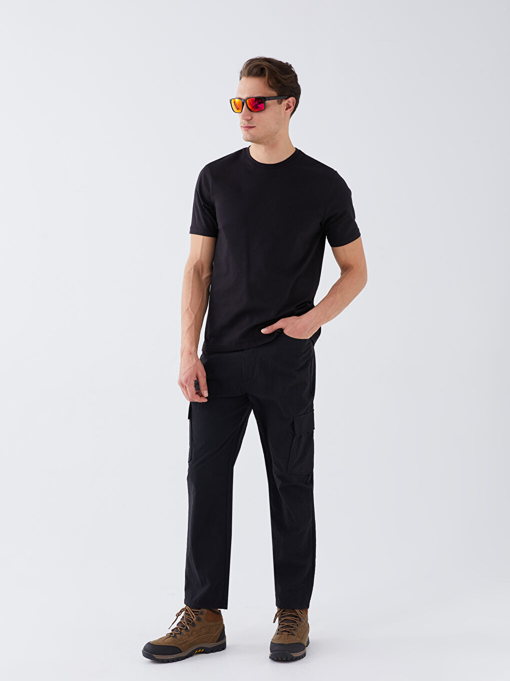 Standard Fit Men's Cargo Trousers -S37316Z8-CVL
