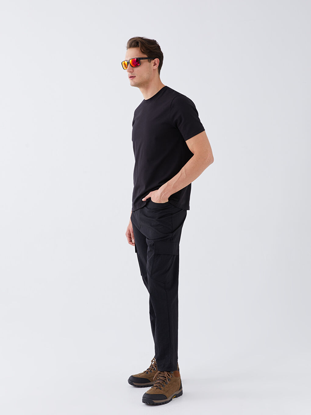 Standard Fit Men's Cargo Trousers -S37316Z8-CVL