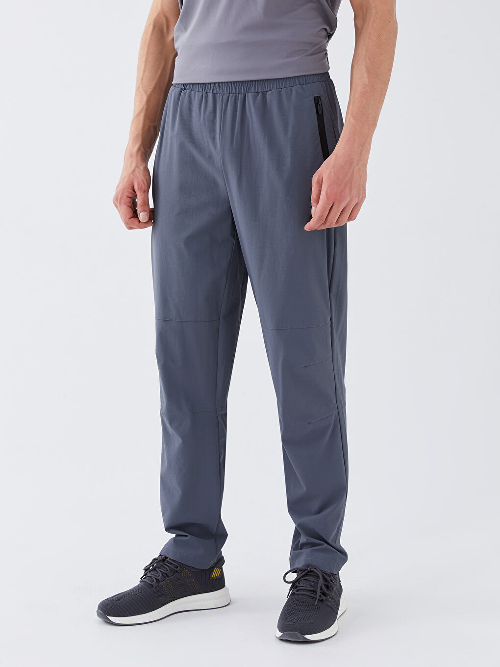 Gri Standart Kalıp Erkek Eşofman Altı-2