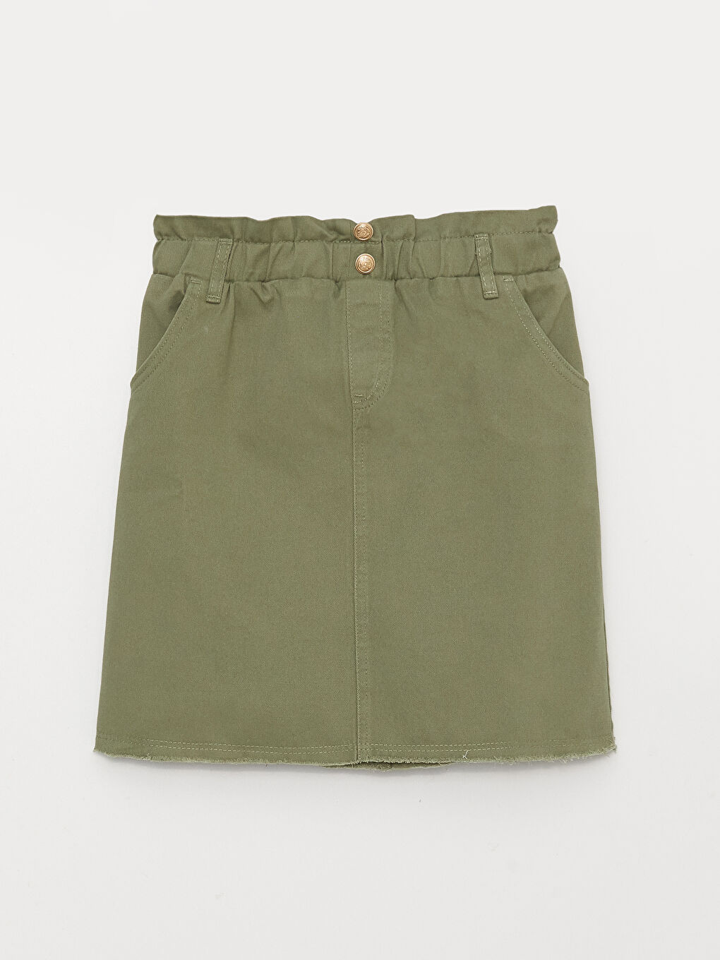 Юбка для девочек из габардина с резинкой на талии