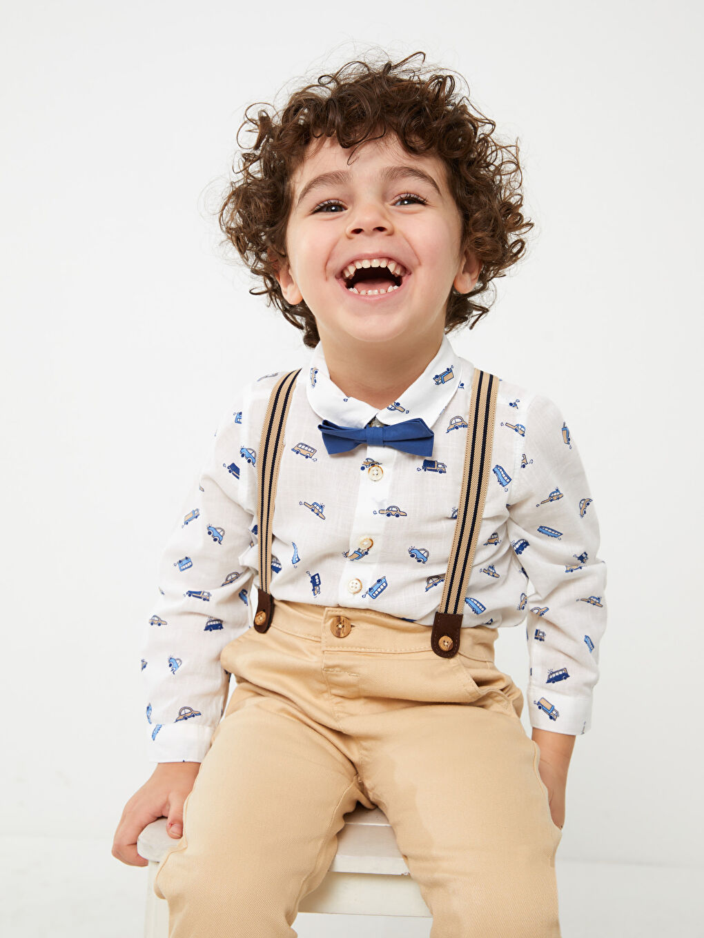 Комплект для малышей мальчиков с длинным рукавом и принтом, упаковка из 4 штук-1