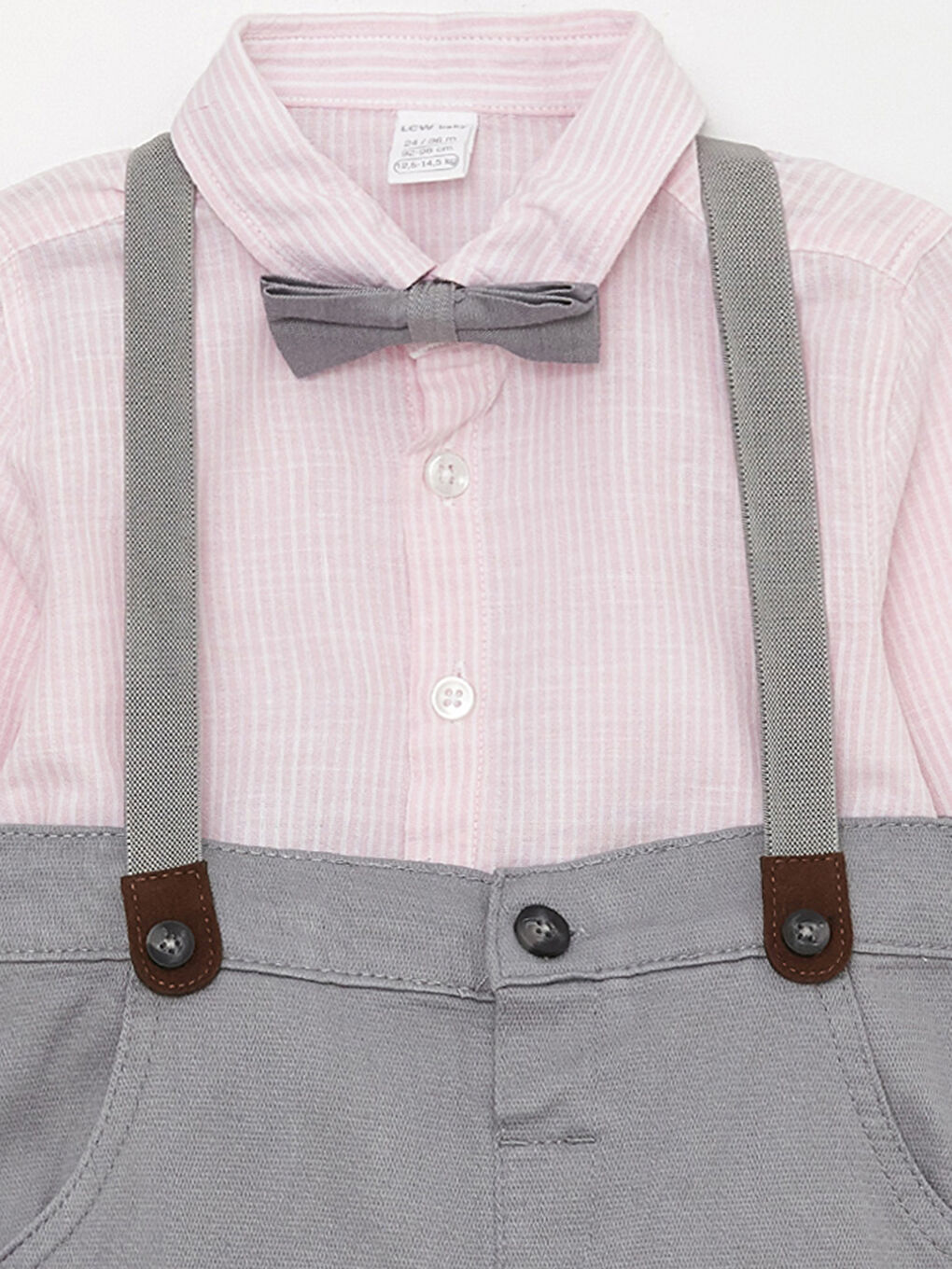 LCW baby Shirt Collar Long Sleeve Baby Boy Set of 4 -S37393Z1-LHK