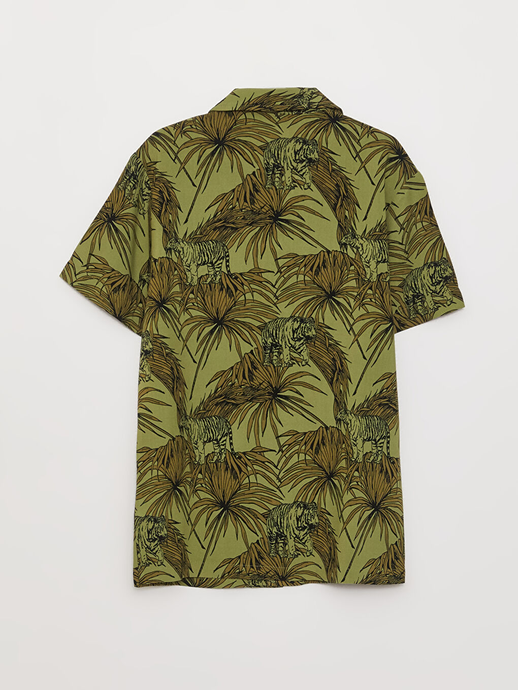 Patterned Short Sleeve Boys' Shirt -S37396Z4-LRR