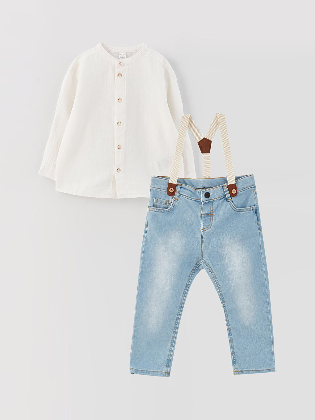 Long Sleeve Baby Boy Shirt and Pants