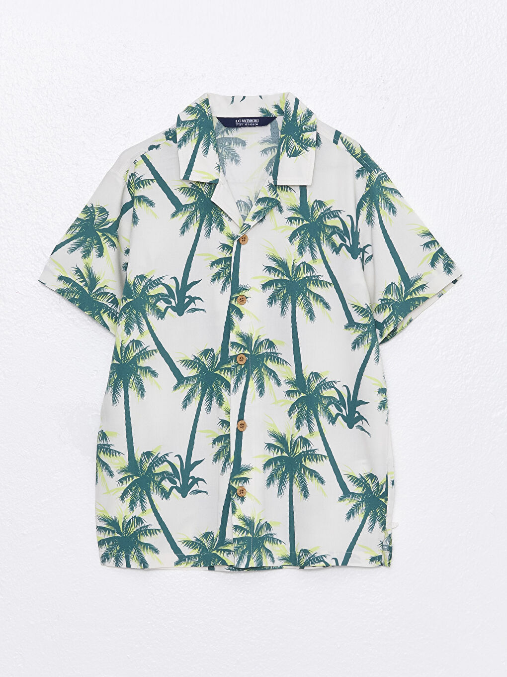 Patterned Short Sleeve Boys' Shirt -S37399Z4-FR4