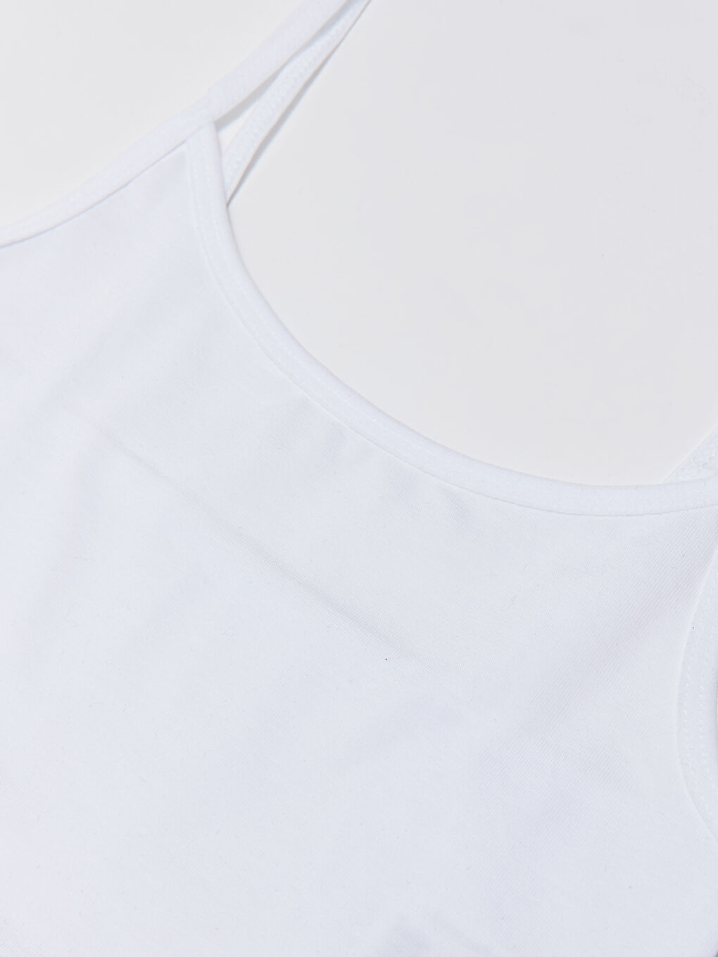 Βασικό Βαμβακερό Μπουστάκι Τοπ για Κορίτσια 2-Πακέτα-2