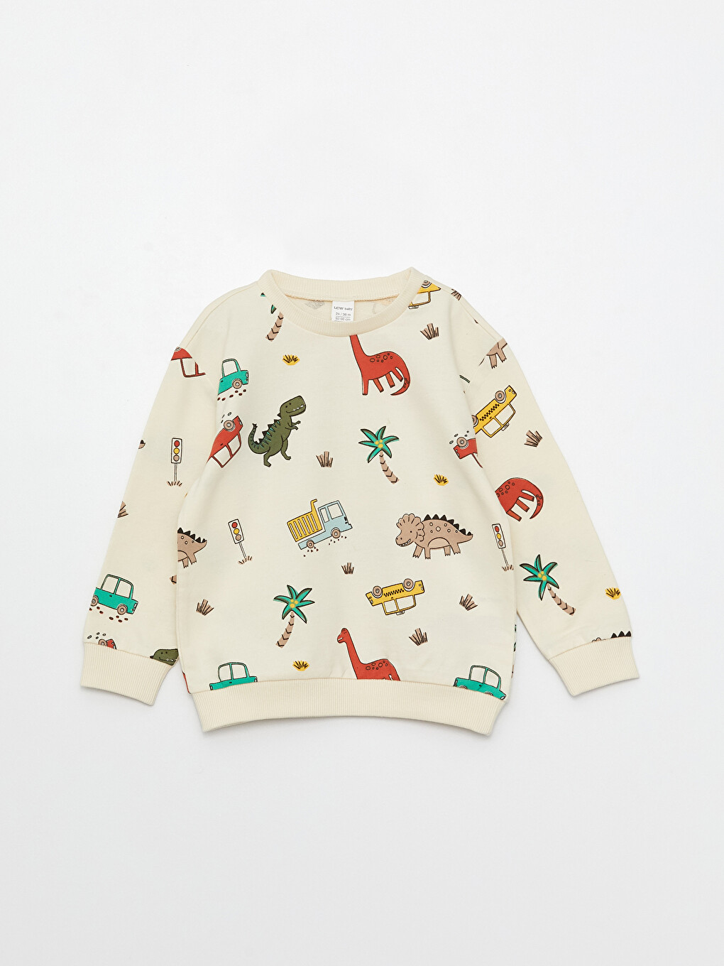 Crew Neck Long Sleeve Printed Baby Boys' Sweatshirt and Pants 2 Pack Set-1