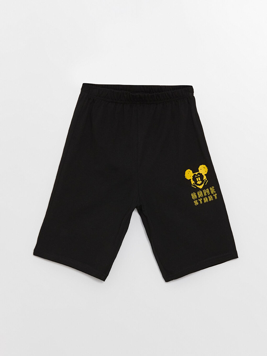 Ensemble pyjama court pour garçon à manches courtes imprimé Mickey Mouse col rond-2