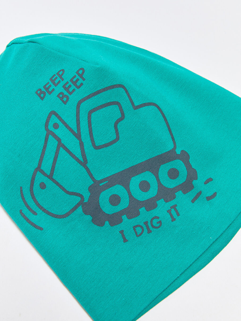 Yeşil Baskılı Erkek Bebek Bere 2'li-1