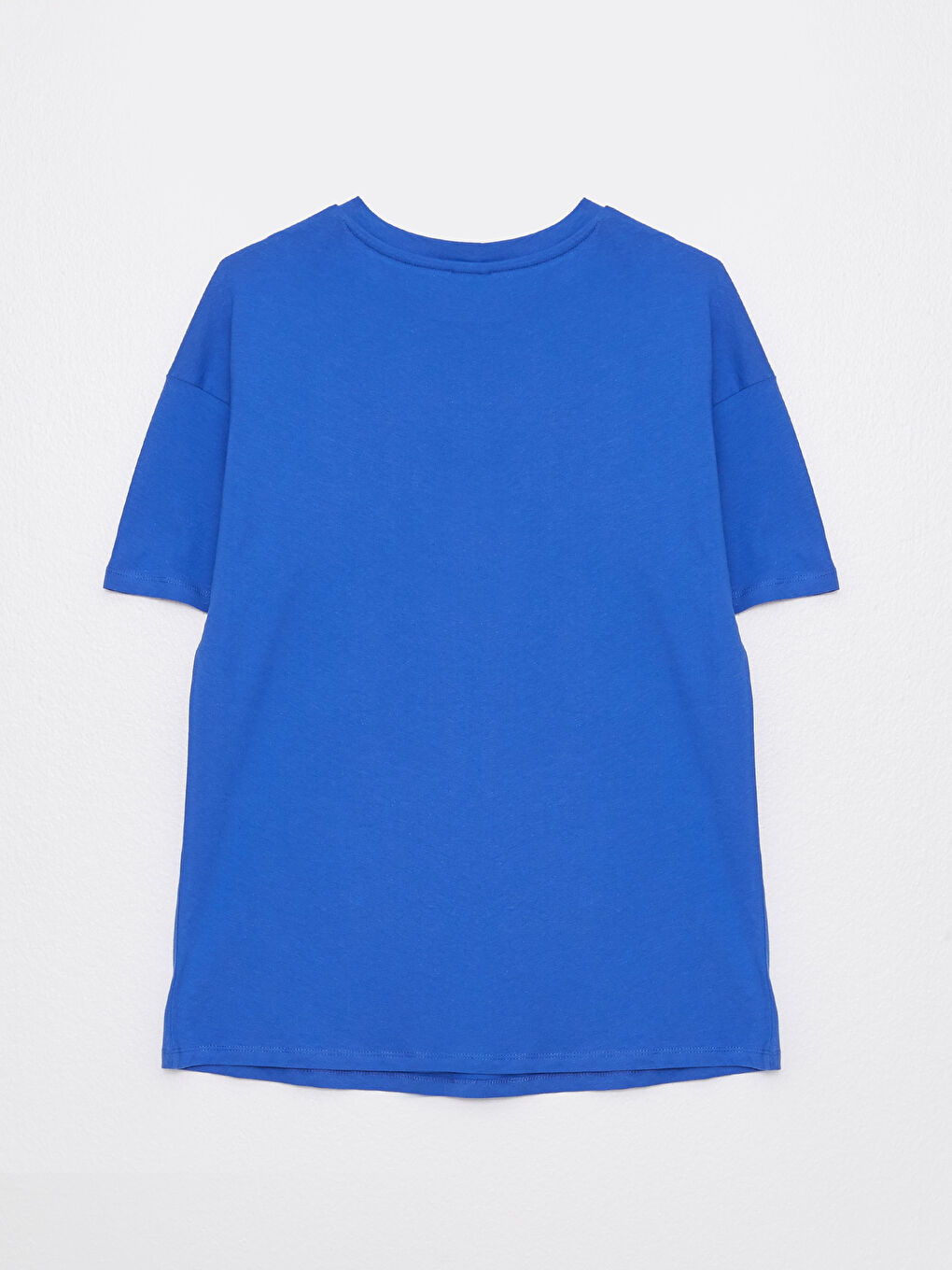 Crew Neck Printed Short Sleeve Cotton Maternity T-shirt-6