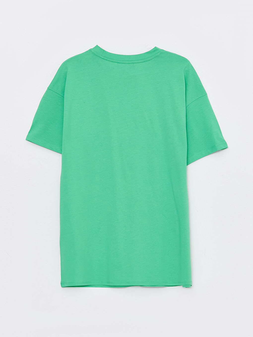 تيشيرت قطن مطبوع بياقة دائرية وكم قصير للحوامل-6