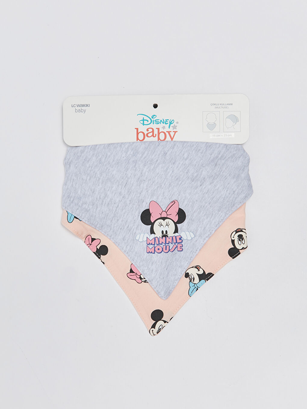 Bavoirs Bébé Fille Imprimés Minnie Mouse Lot de 2