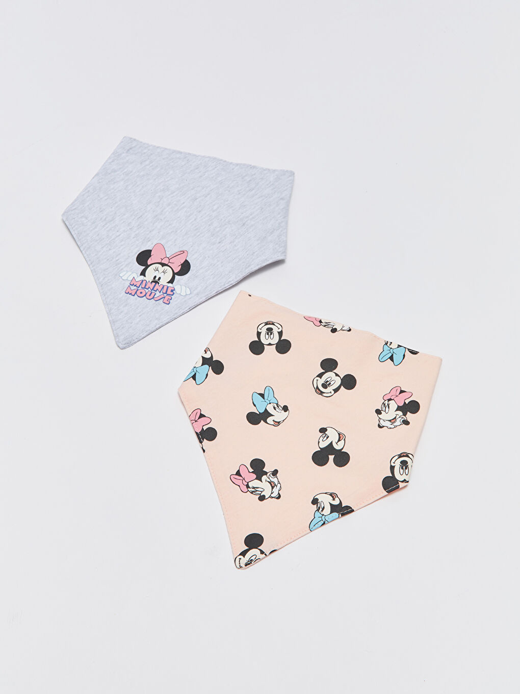 Bavoirs Bébé Fille Imprimés Minnie Mouse Lot de 2-1