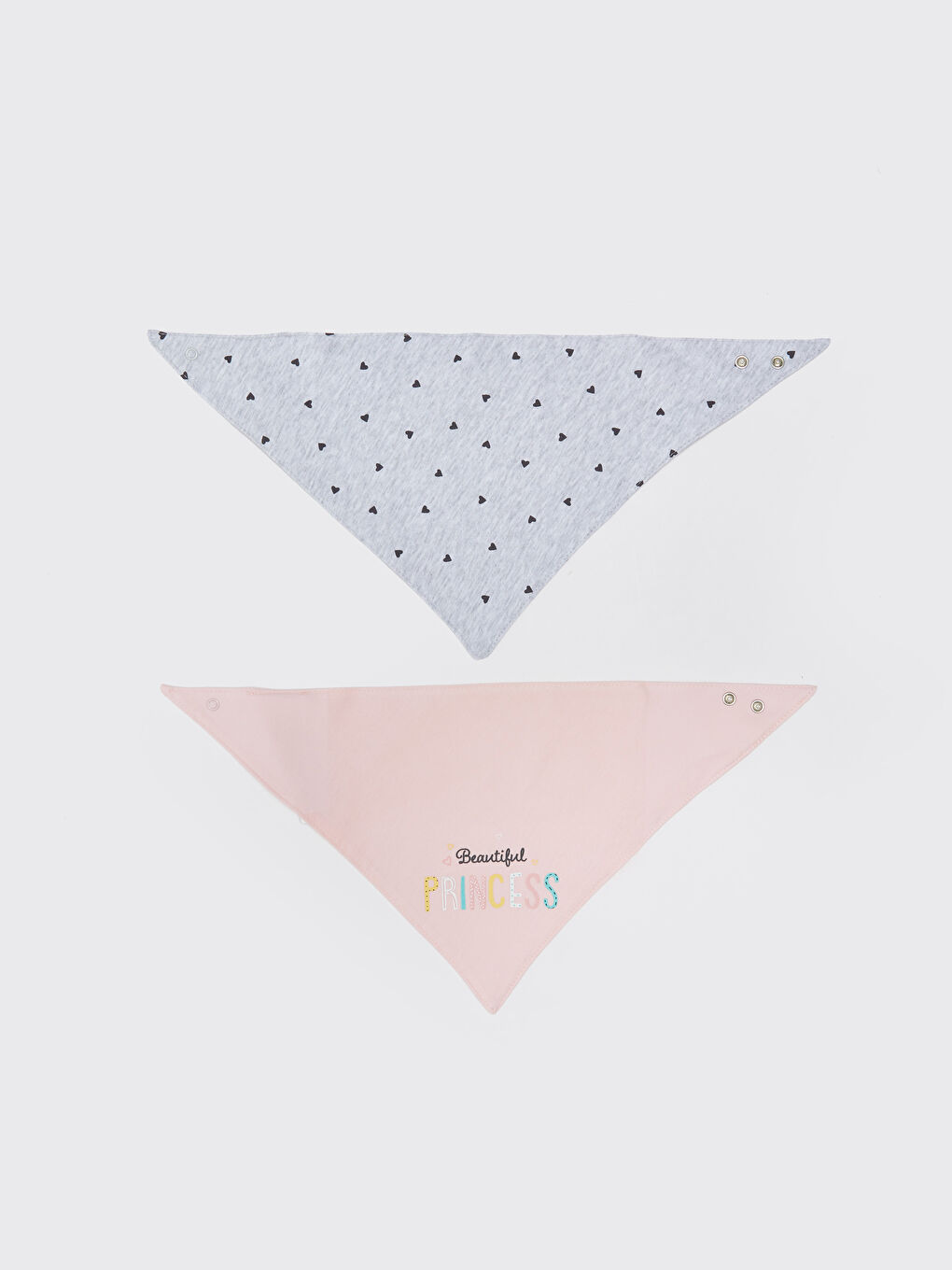 LC Waikiki Printed Baby Girls' Bib 2 Pack -S37511Z1-QVR