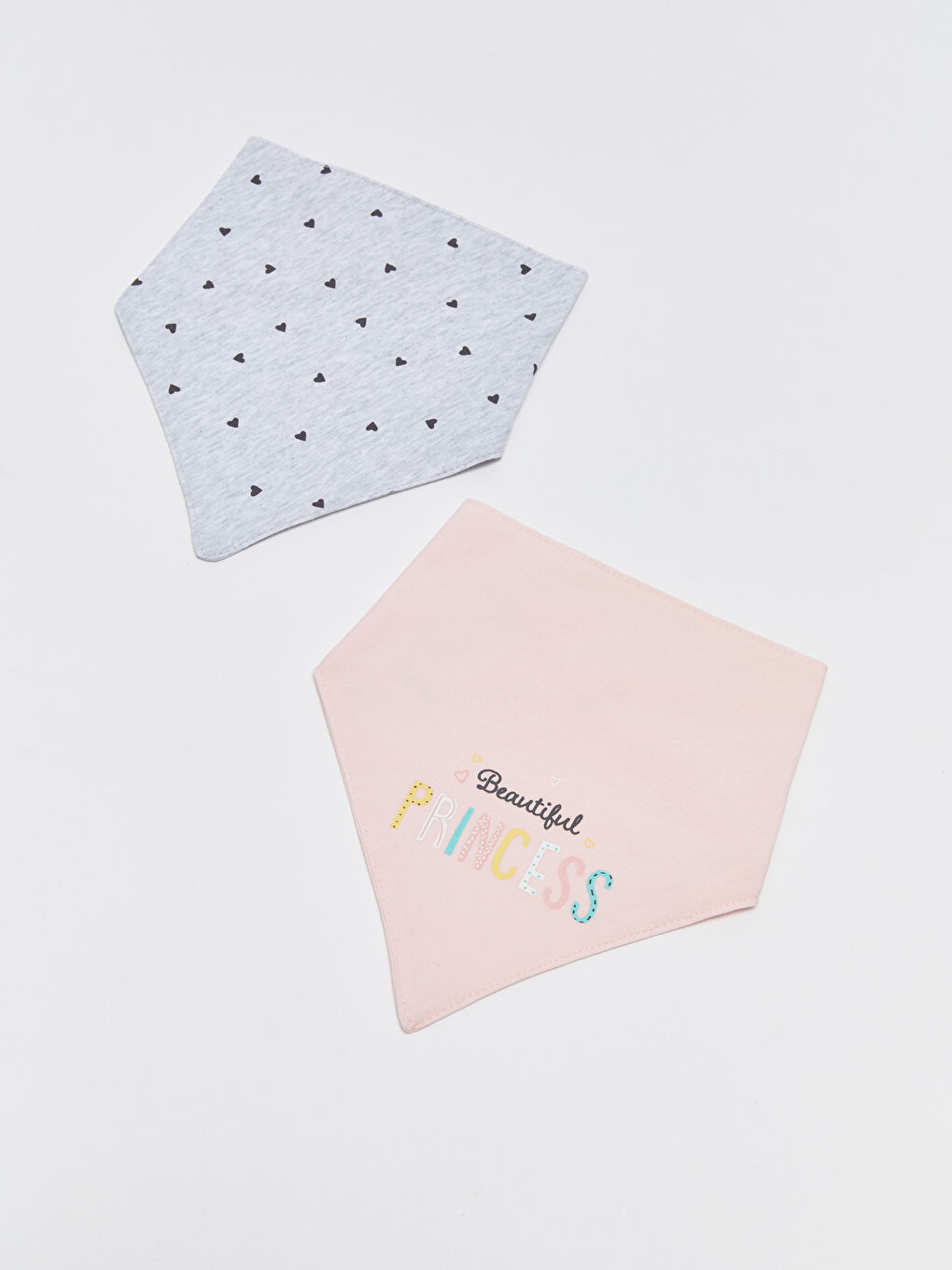 LC Waikiki Printed Baby Girls' Bib 2 Pack -S37511Z1-QVR