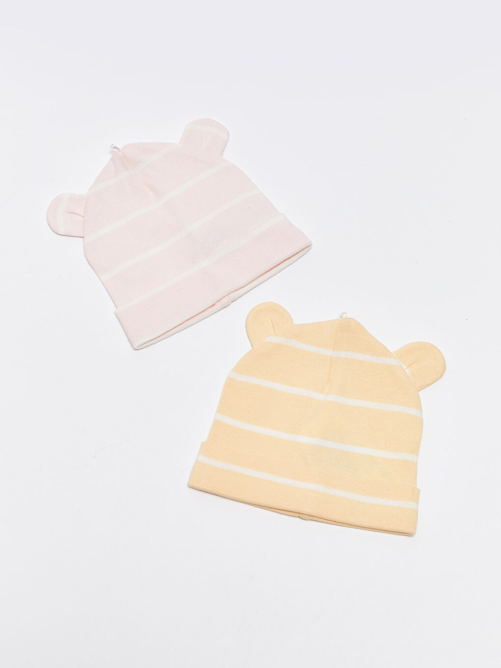 LCW baby Çizgili Kız Bebek Bere 2'li -S37543Z1-LHK