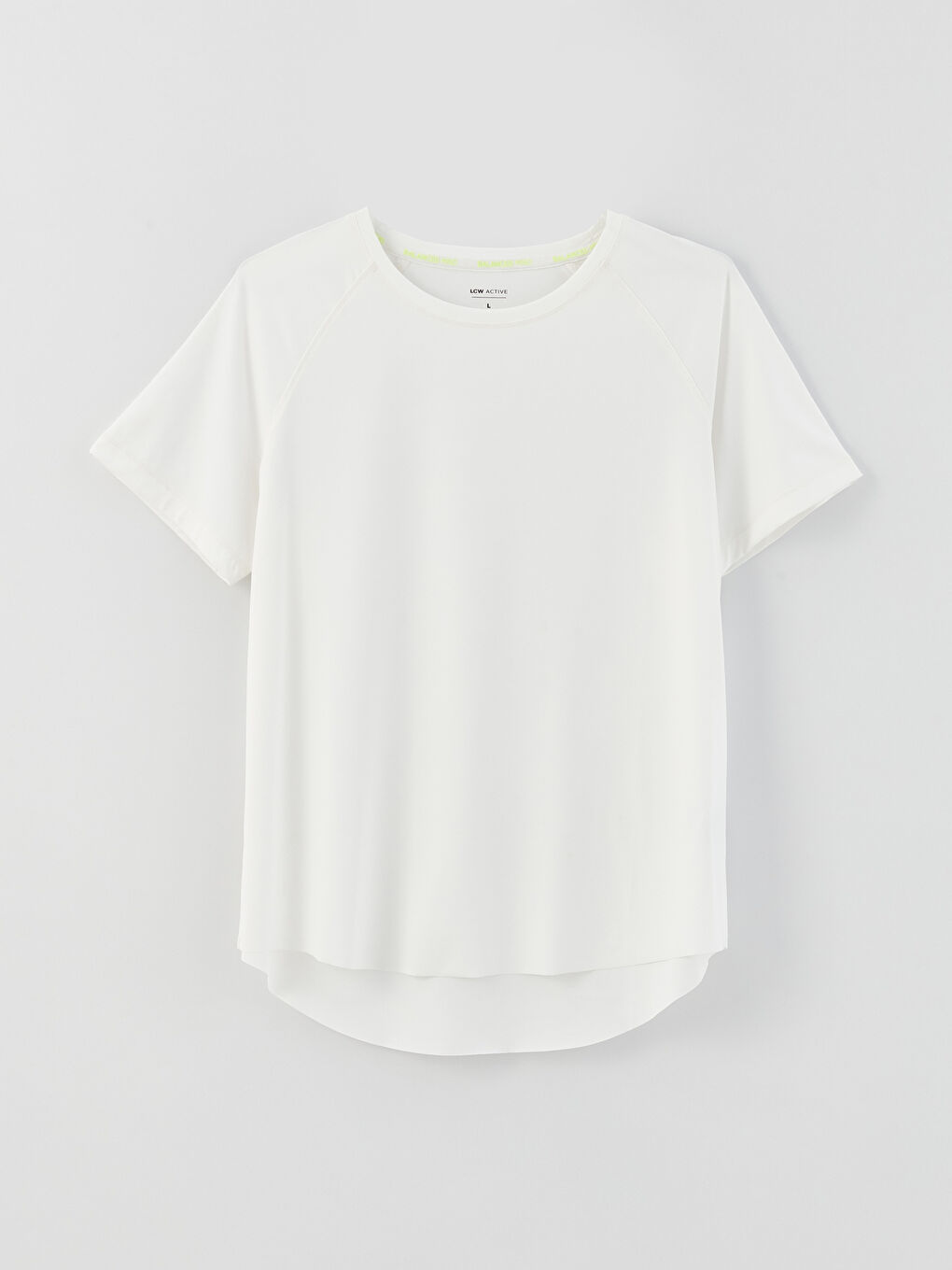 LCW SPORT Crew Neck Reflective Printed Short Sleeve Women's Sports T-Shirt -S37597Z8-R9J