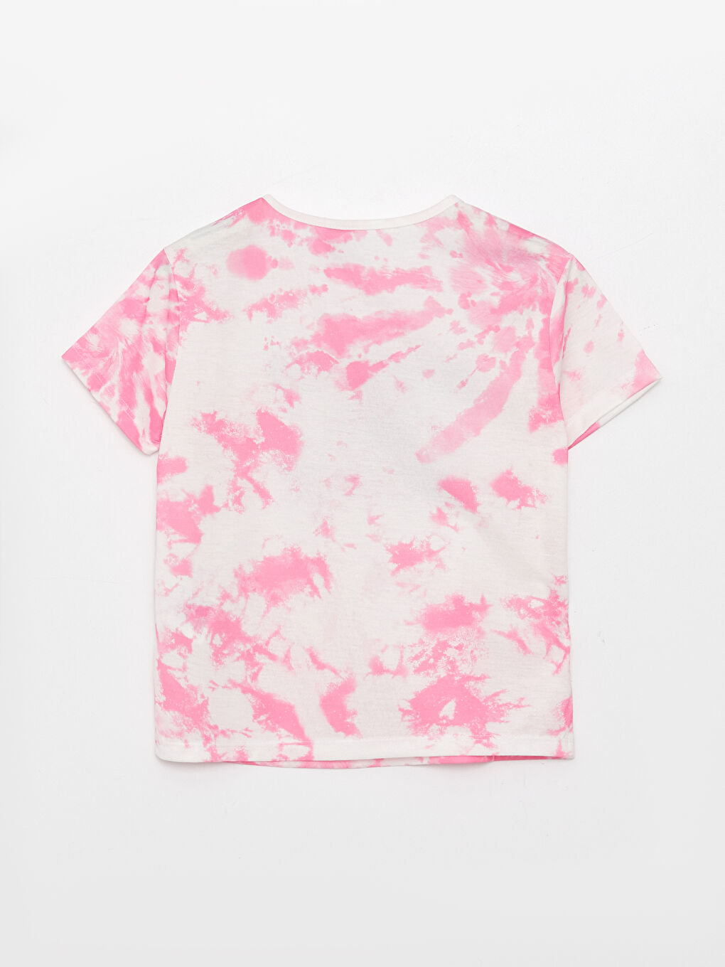 Crew Neck Printed Short Sleeve Girls' T-Shirt-1