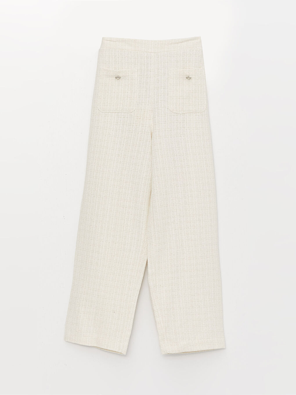 Elastic Waist Wide Leg Girls' Trousers