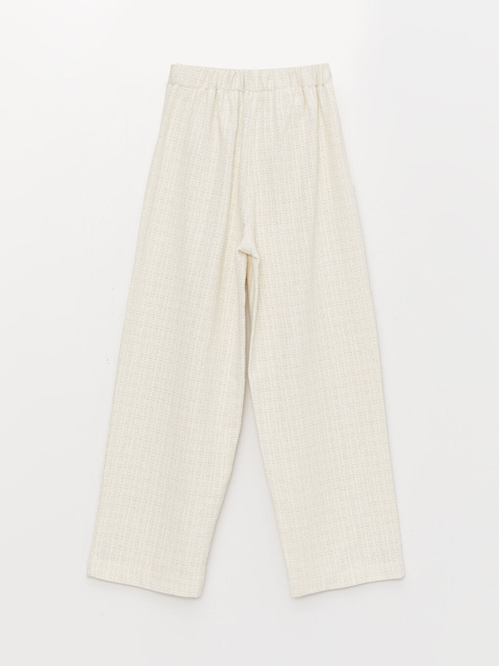 Elastic Waist Wide Leg Girls' Trousers-1