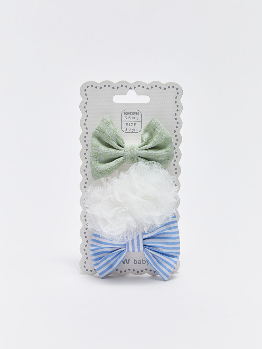 Baby Girl Clip Clasp 3 Pcs