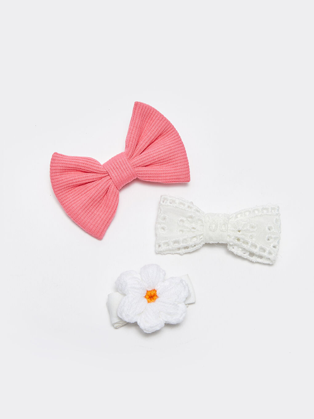 Agrafă de Păr Handmade pentru Bebeluși Fete 3 Bucăți-2