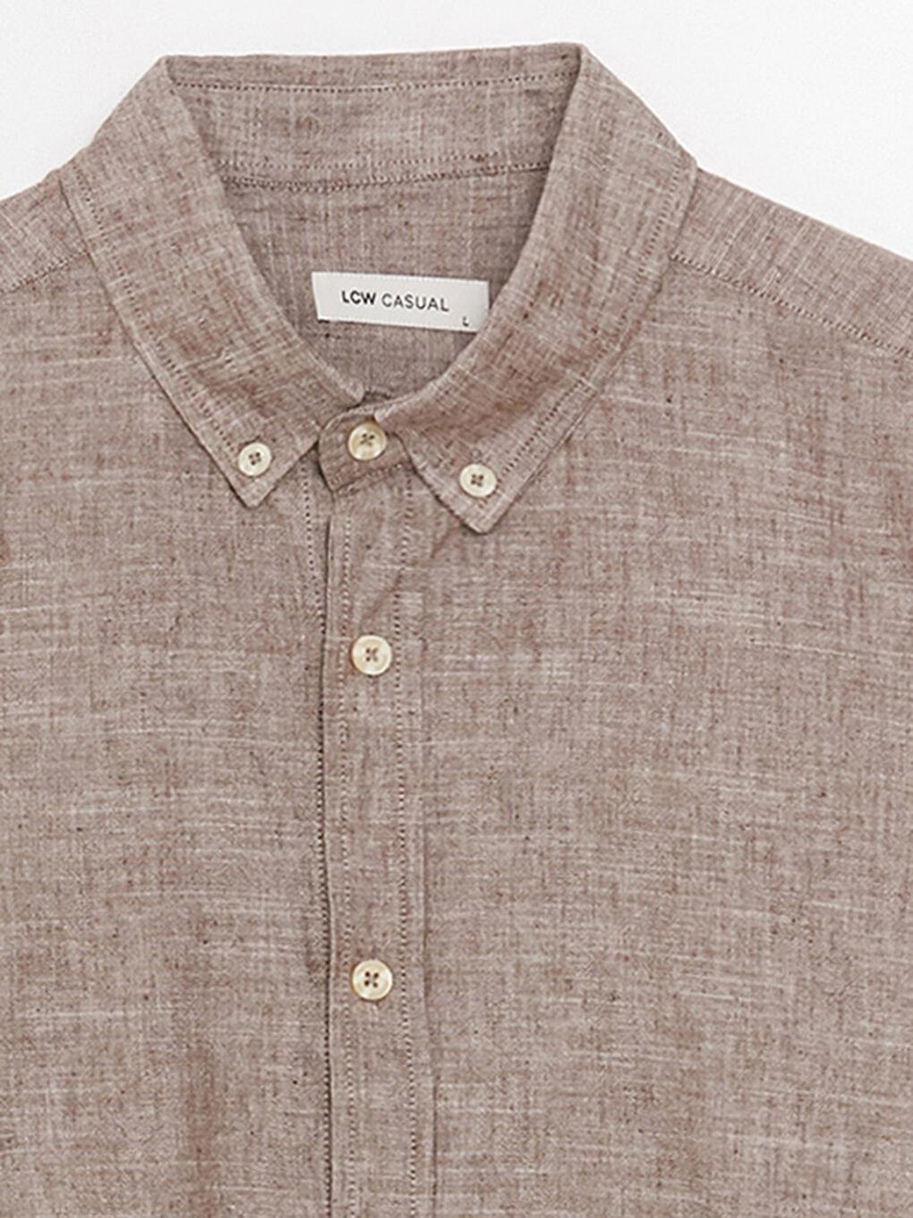 ерлерге арналған зығыр қоспасы стандартты пішім ұзын жең жейде-8