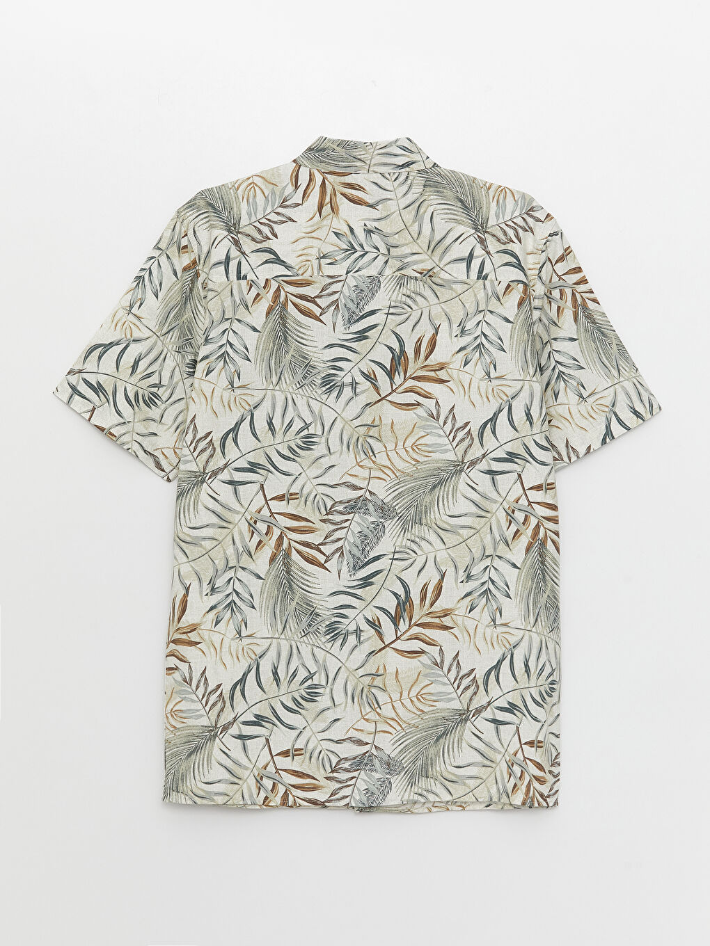 Рубашка Мужская Узорчатая Стандартного Кроя С Коротким Рукавом-6