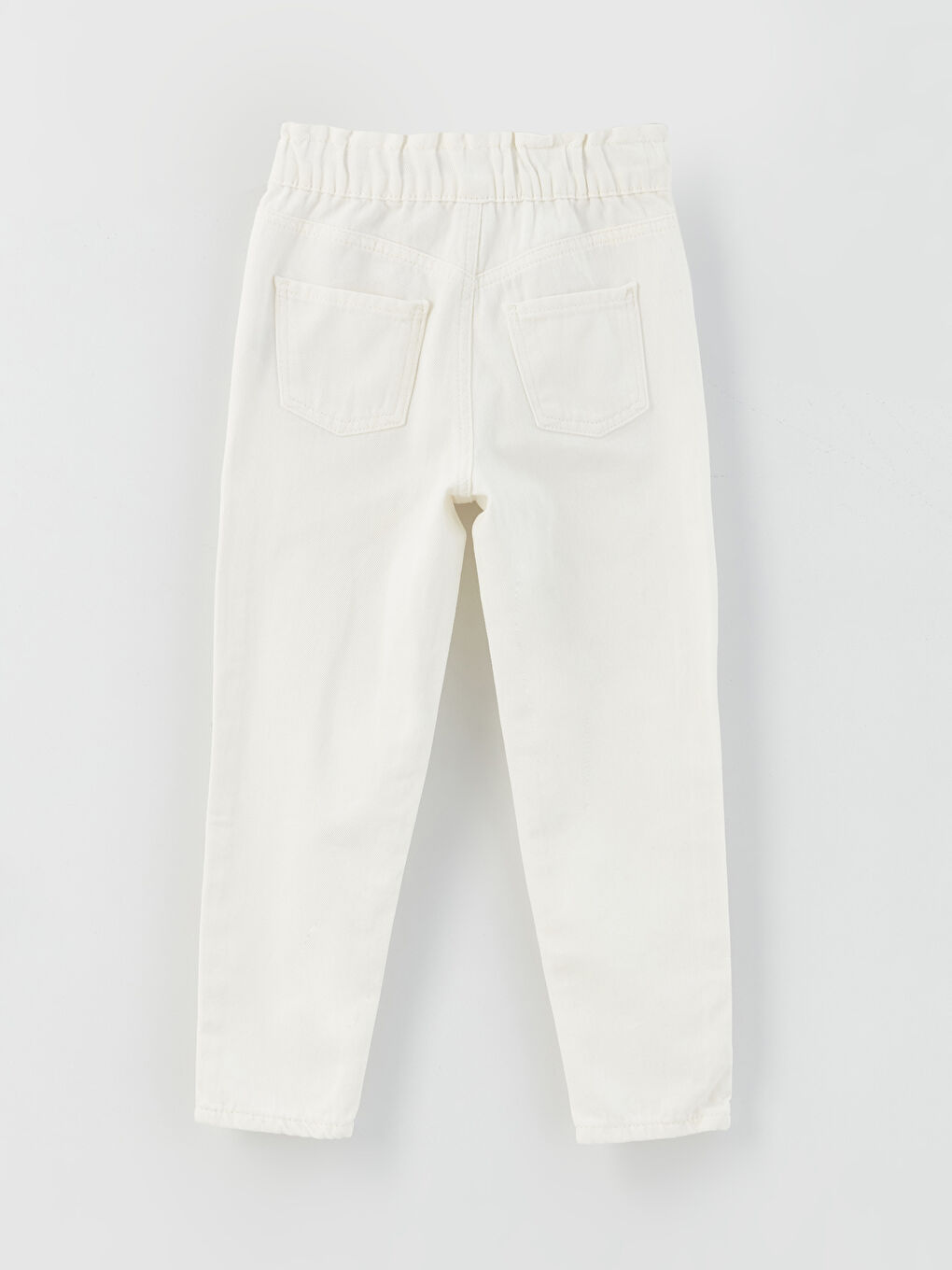 جينز بناتي موم بخصر مطاطي أساسي-1