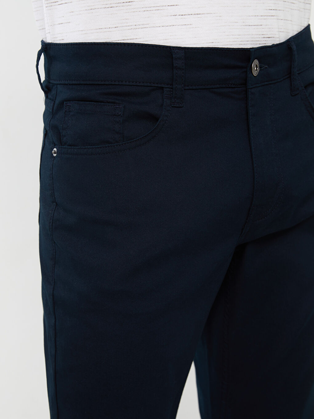 Slim Fit Gabardine Men's Chino Trousers-1