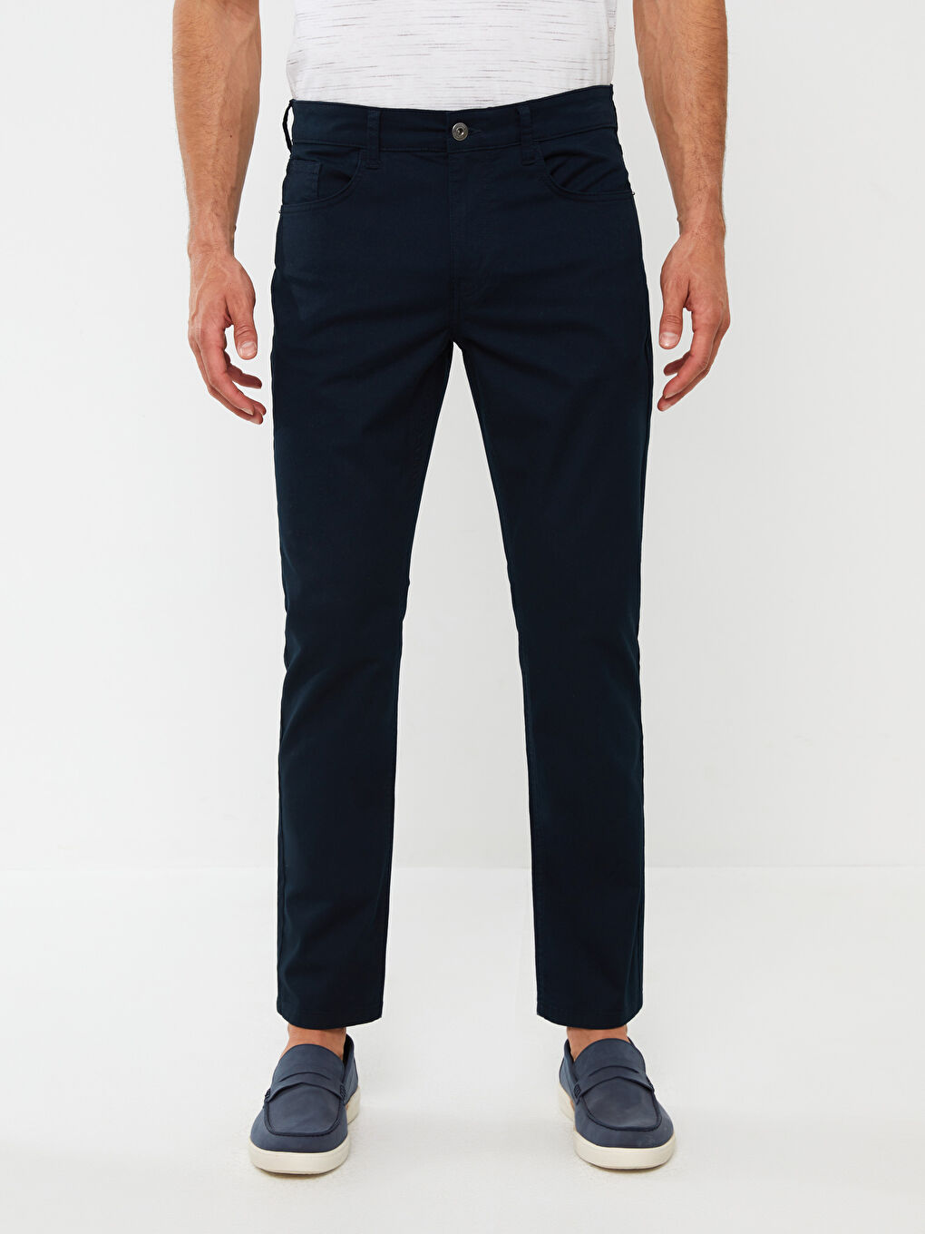 Slim Fit Gabardine Men's Chino Trousers-2