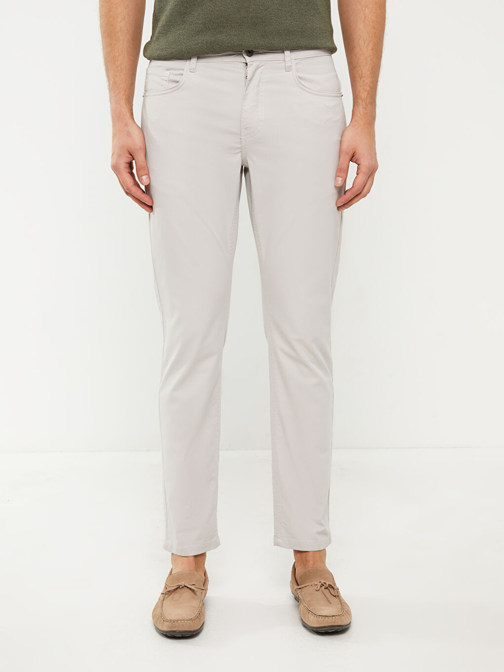 LCWAIKIKI Classic Slim Fit Gabardine Men's Chino Trousers -S37632Z8-P7S