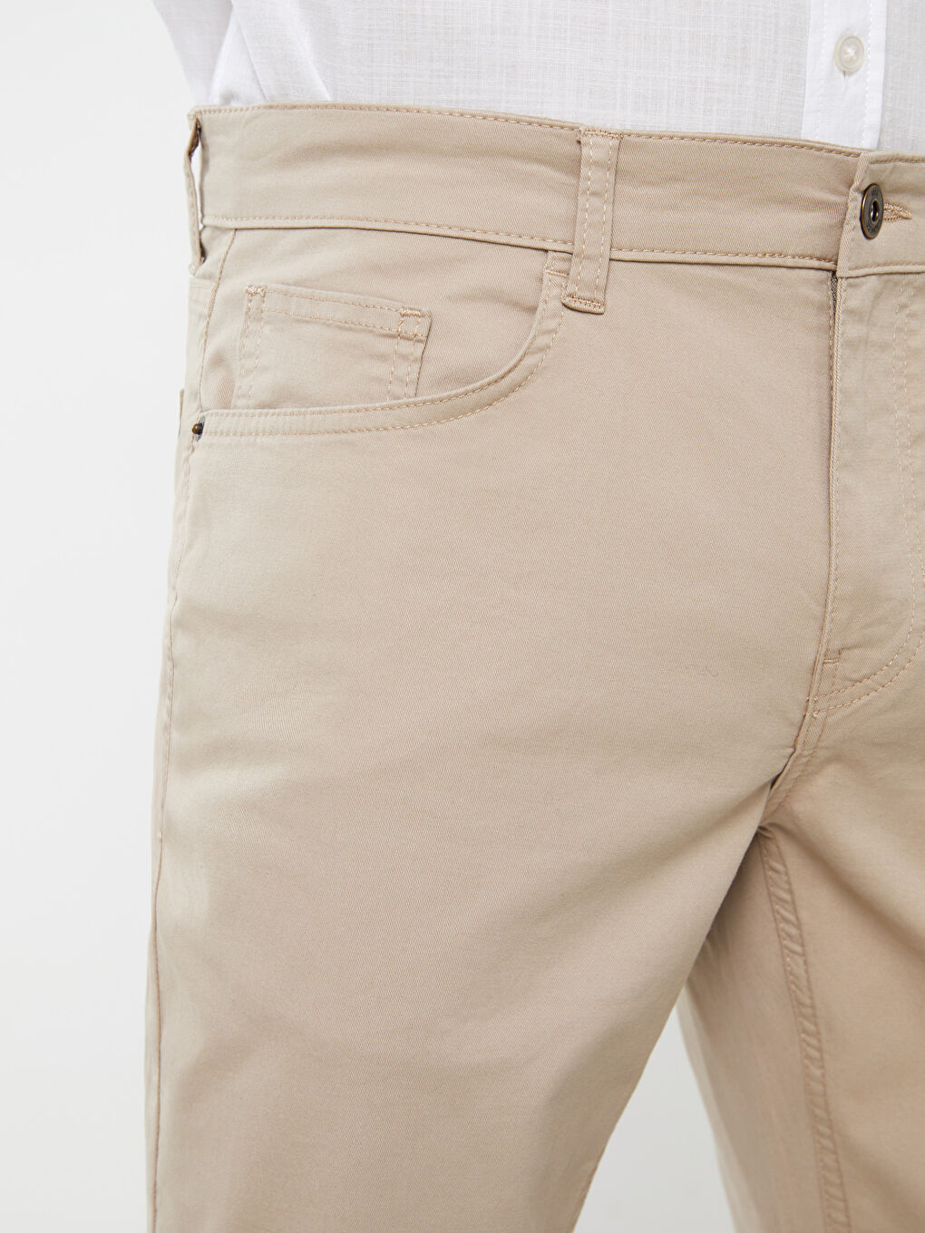 LCWAIKIKI Classic Slim Fit Gabardine Men's Chino Trousers -S37632Z8-S2N