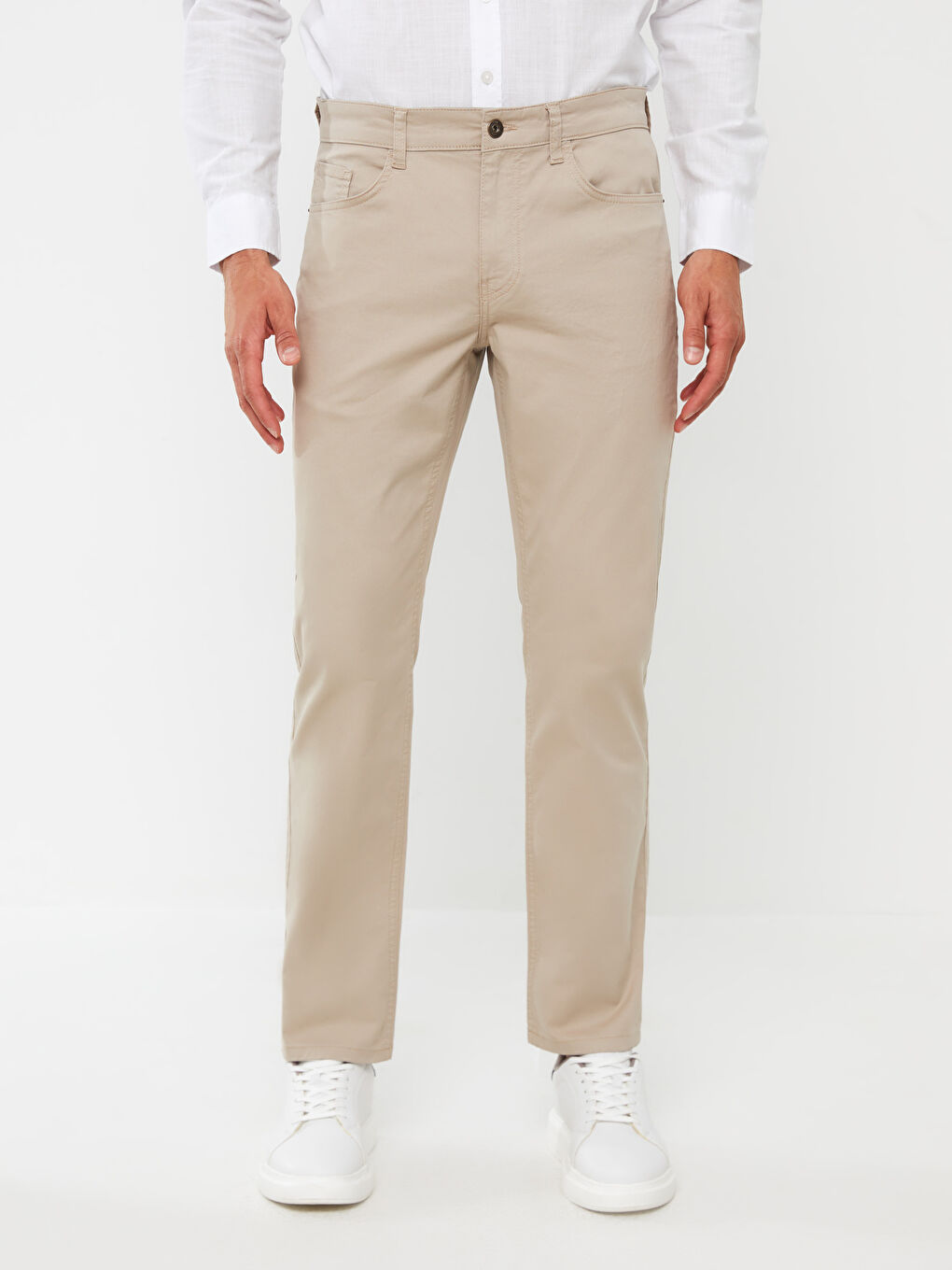 LCWAIKIKI Classic Slim Fit Gabardine Men's Chino Trousers -S37632Z8-S2N