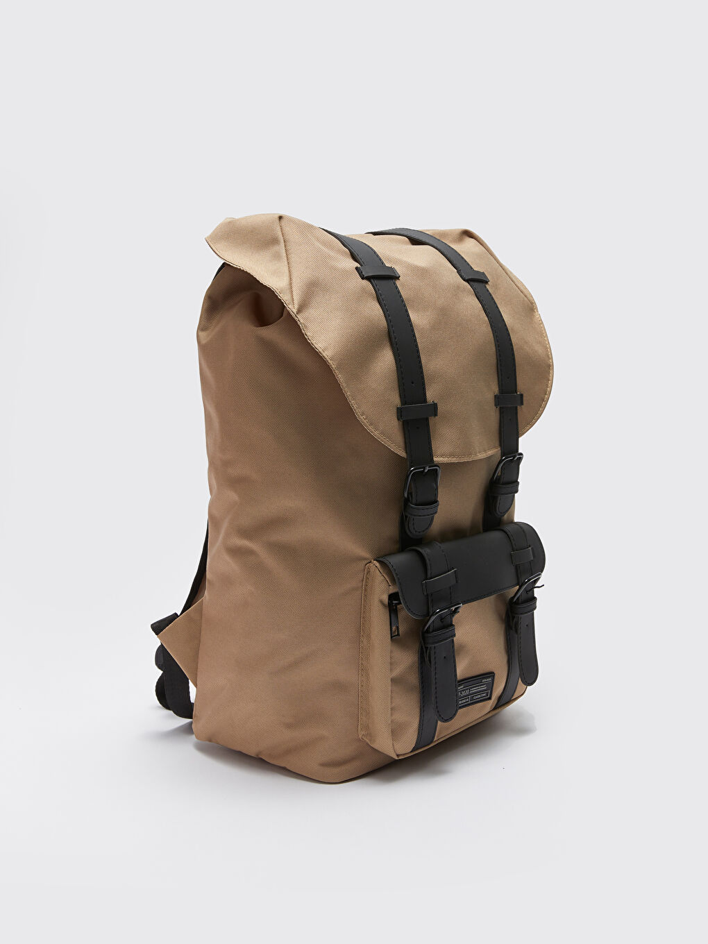 Bej Çok Bölmeli Erkek Sırt Çantası-3