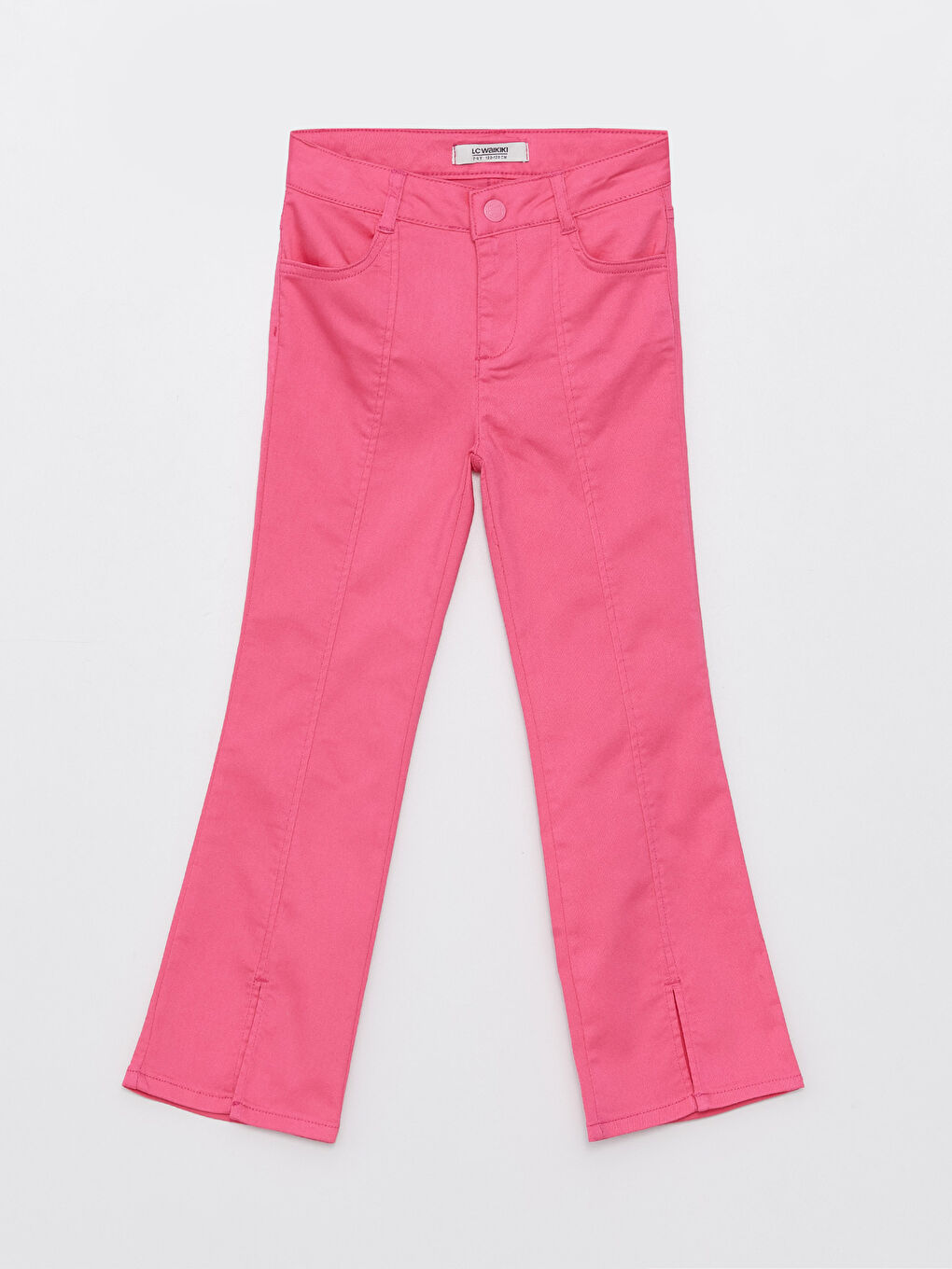 LCW Kids Basic Bell-Bottoms Gabardine Girl Trousers -S37645Z4-R0J