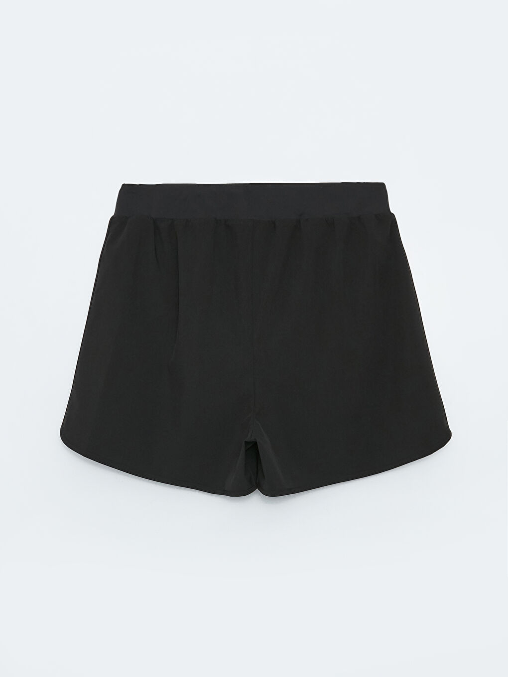 Women's Elastic Waist Plain Sports Shorts -S37658Z8-CVL