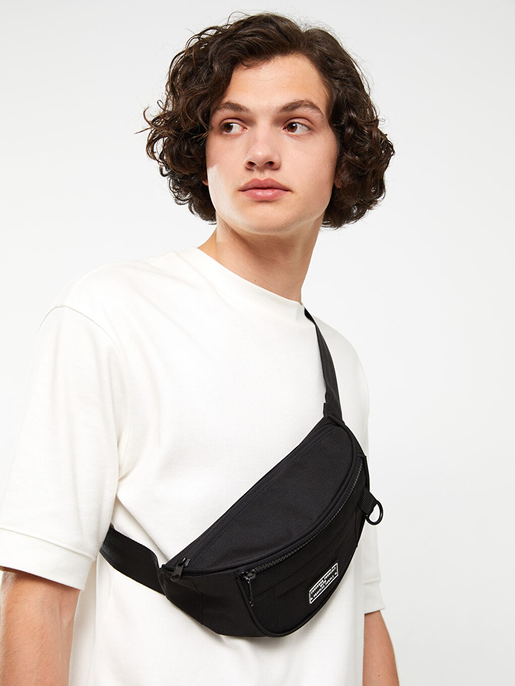 XSIDE Label Detailed Men's Waist Bag -S37672Z8-HUC - LC Waikiki