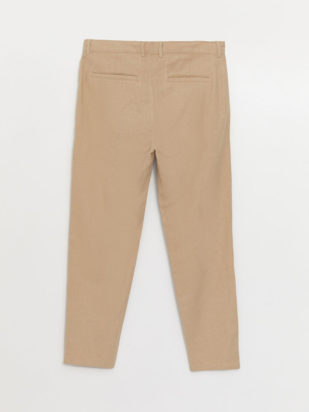 Slim Fit Linen Blended Blended Men's Trousers-6