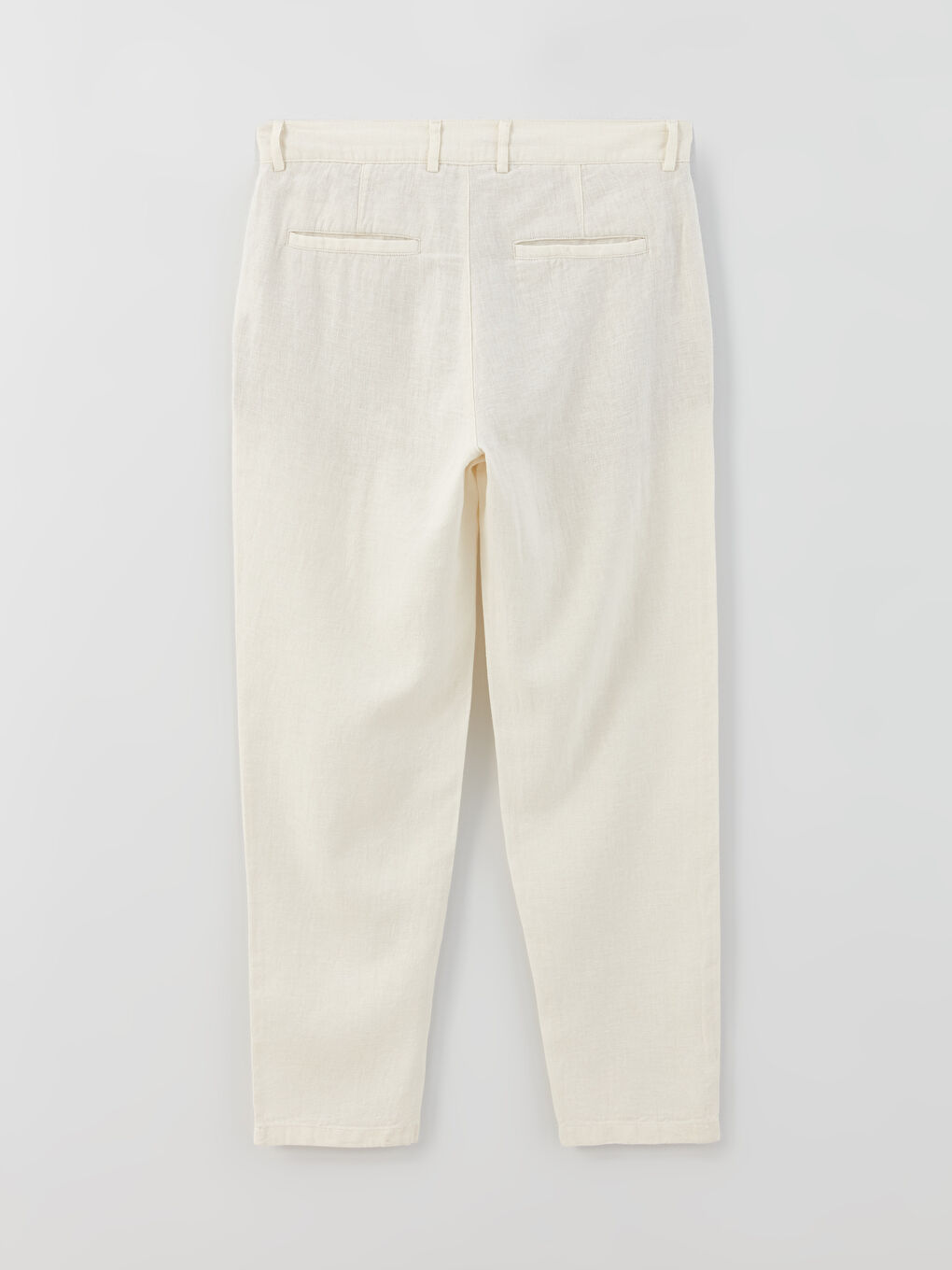 Slim Fit Linen Blended Blended Men's Trousers-6