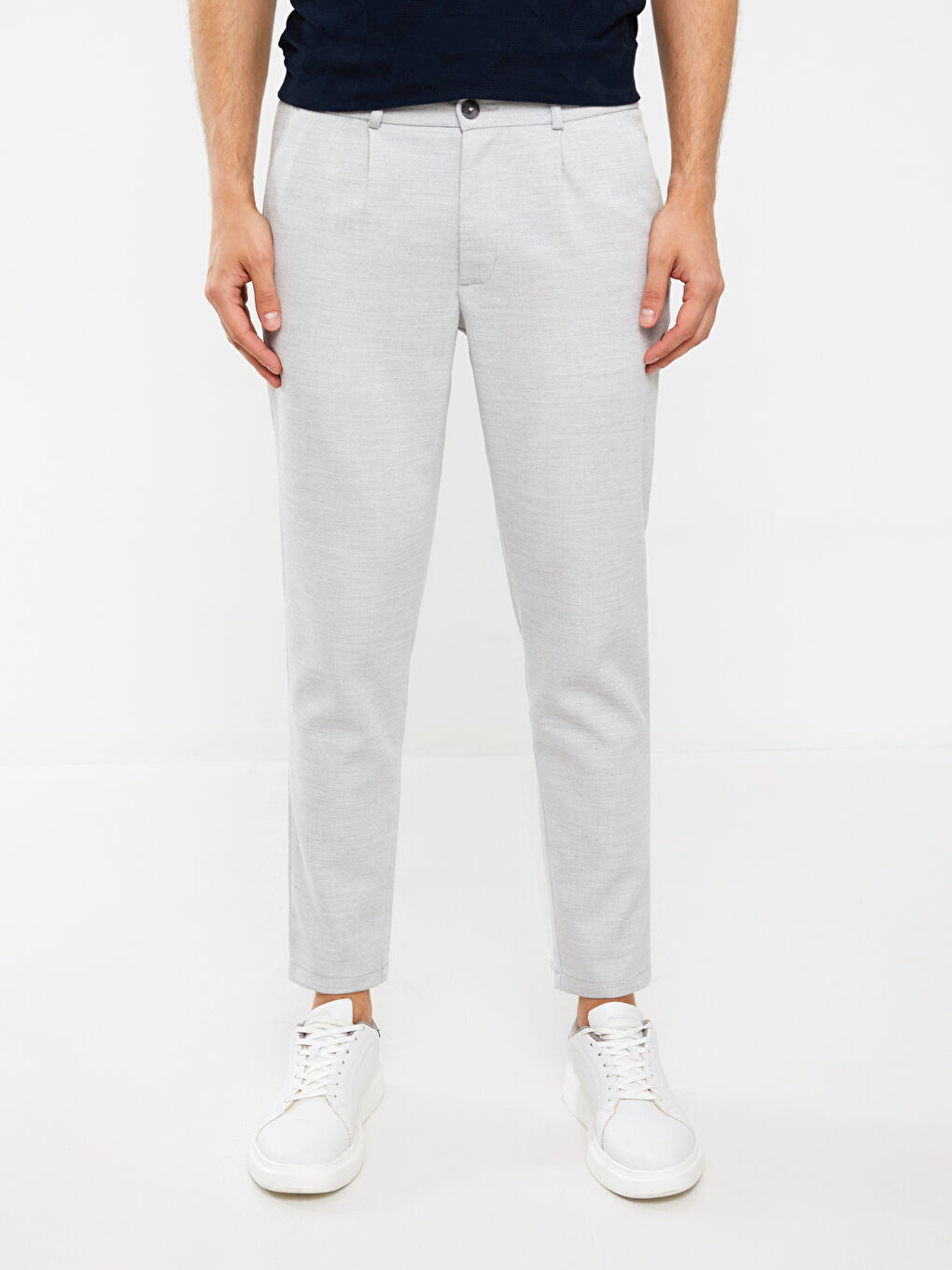 Gri Slim Fit Erkek Pantolon-2