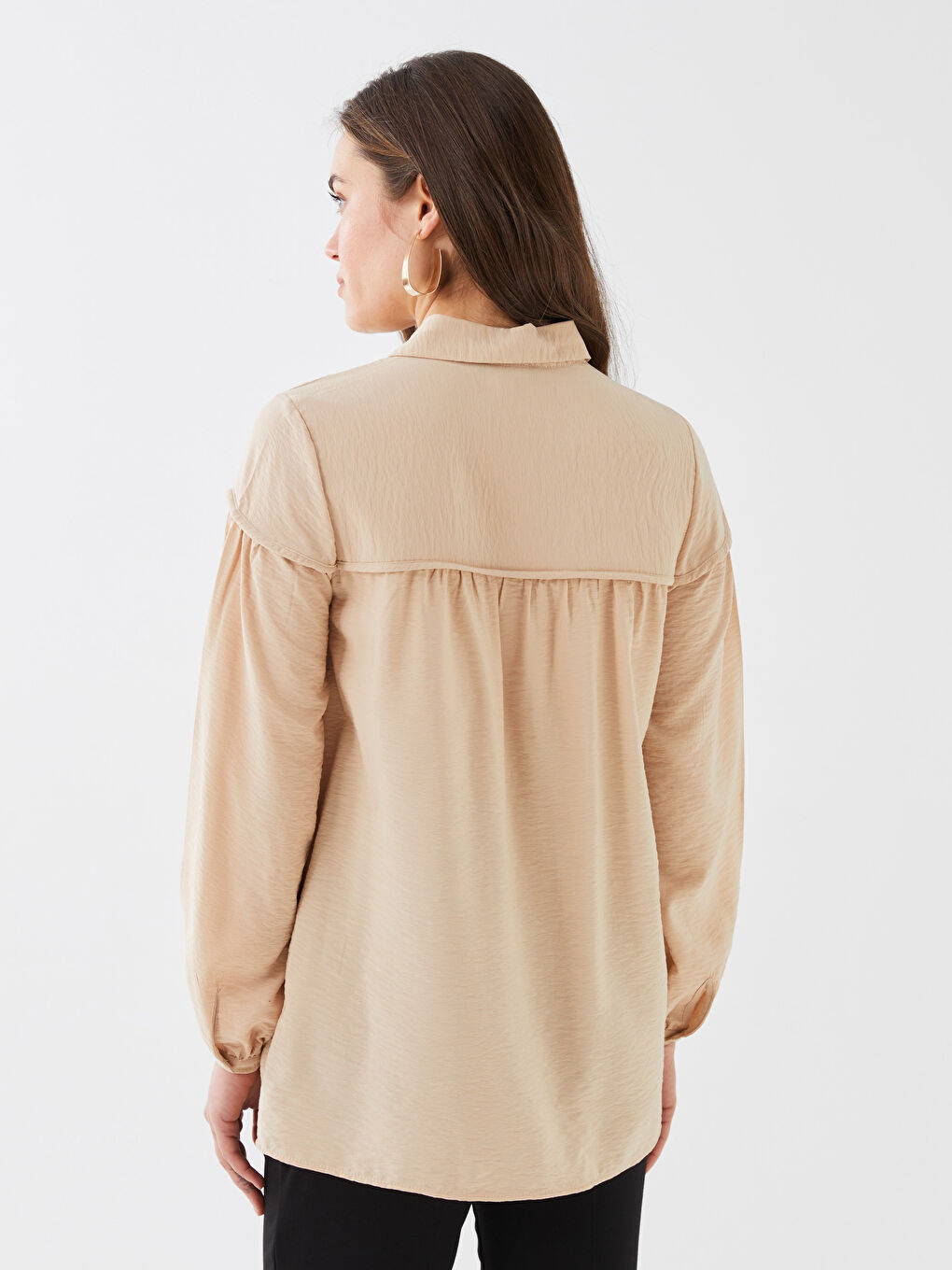 Plain Maternity Shirt Tunic-4