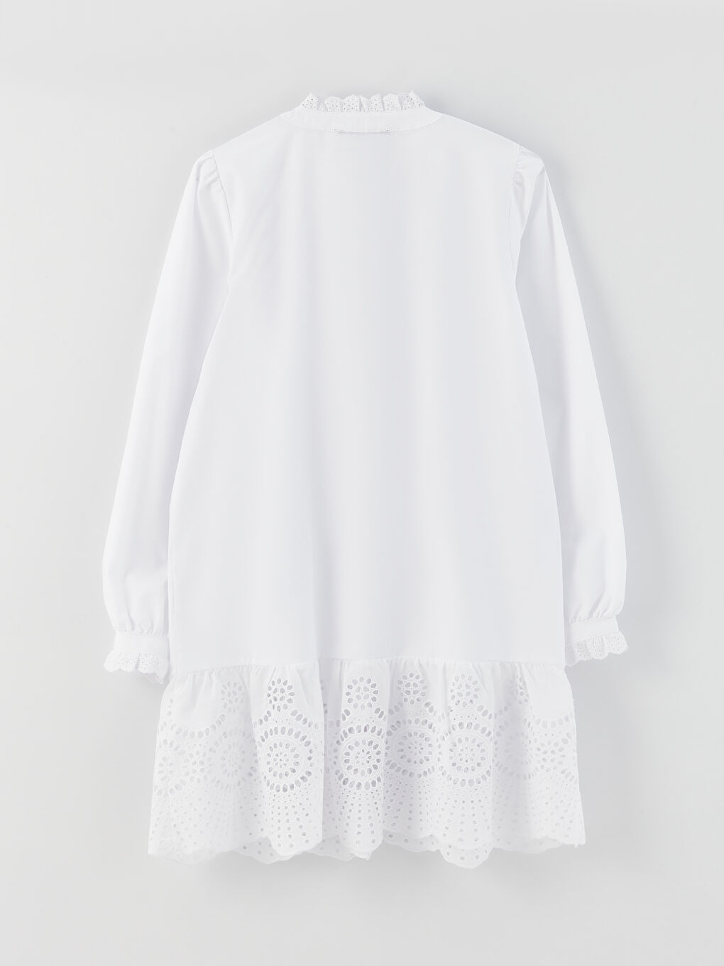 Grandad Collar Embroidered Long Sleeve Maternity Tunic -S37741Z8-E5X