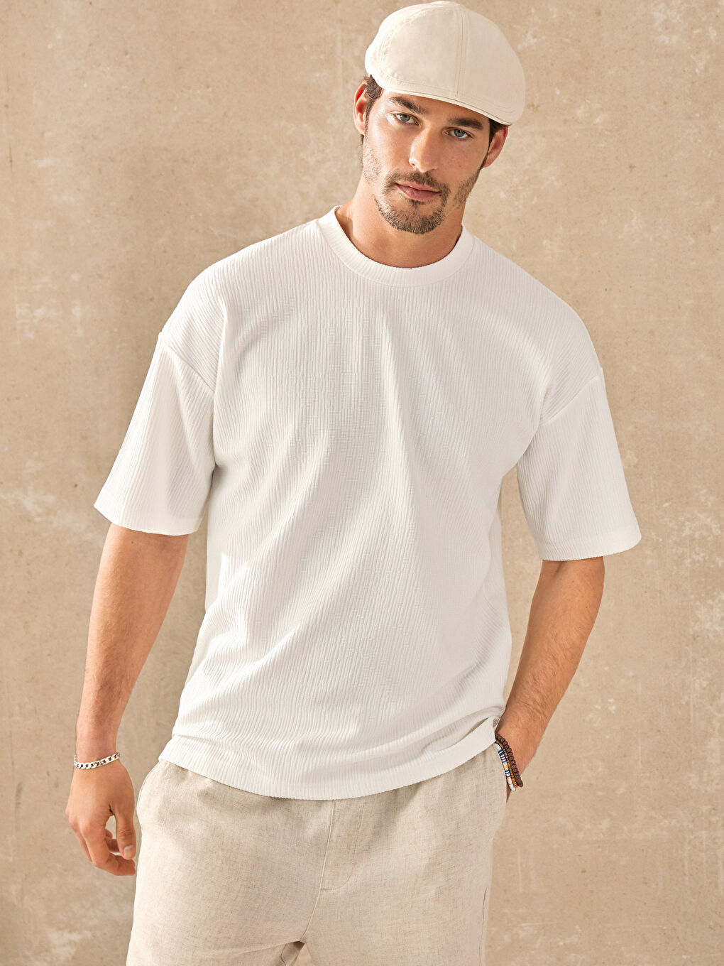 LCW Vision Crew Neck Short Sleeve Men's T-Shirt -S37761Z8-R9J